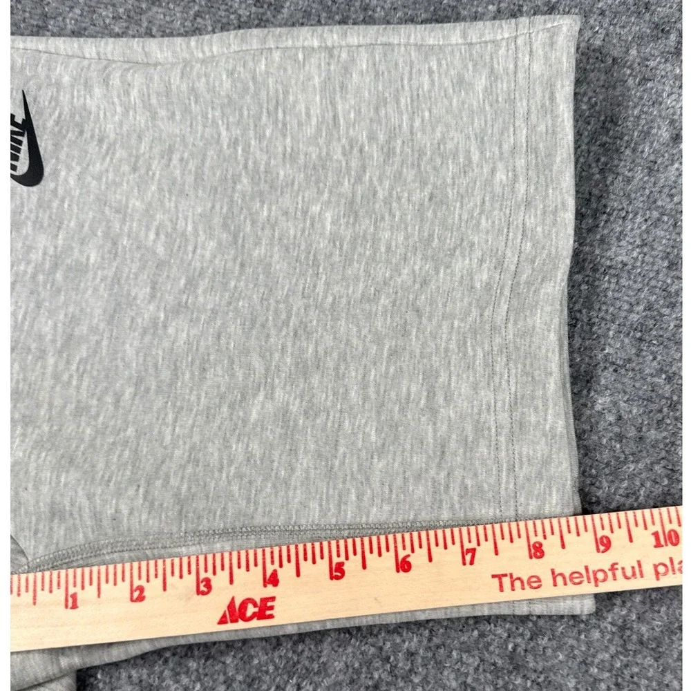 Nike Kids Large Gray Tech Fleece Drawstring Shorts Zip Pocket NWT